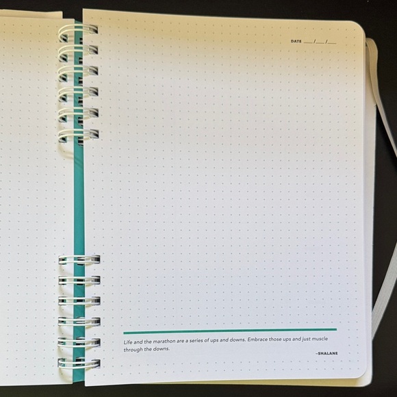 Run Fast. Eat Slow. Meal Planner - Gray Cover - Picture 5 of 6